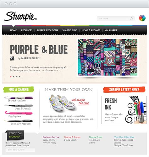 sharpie website.